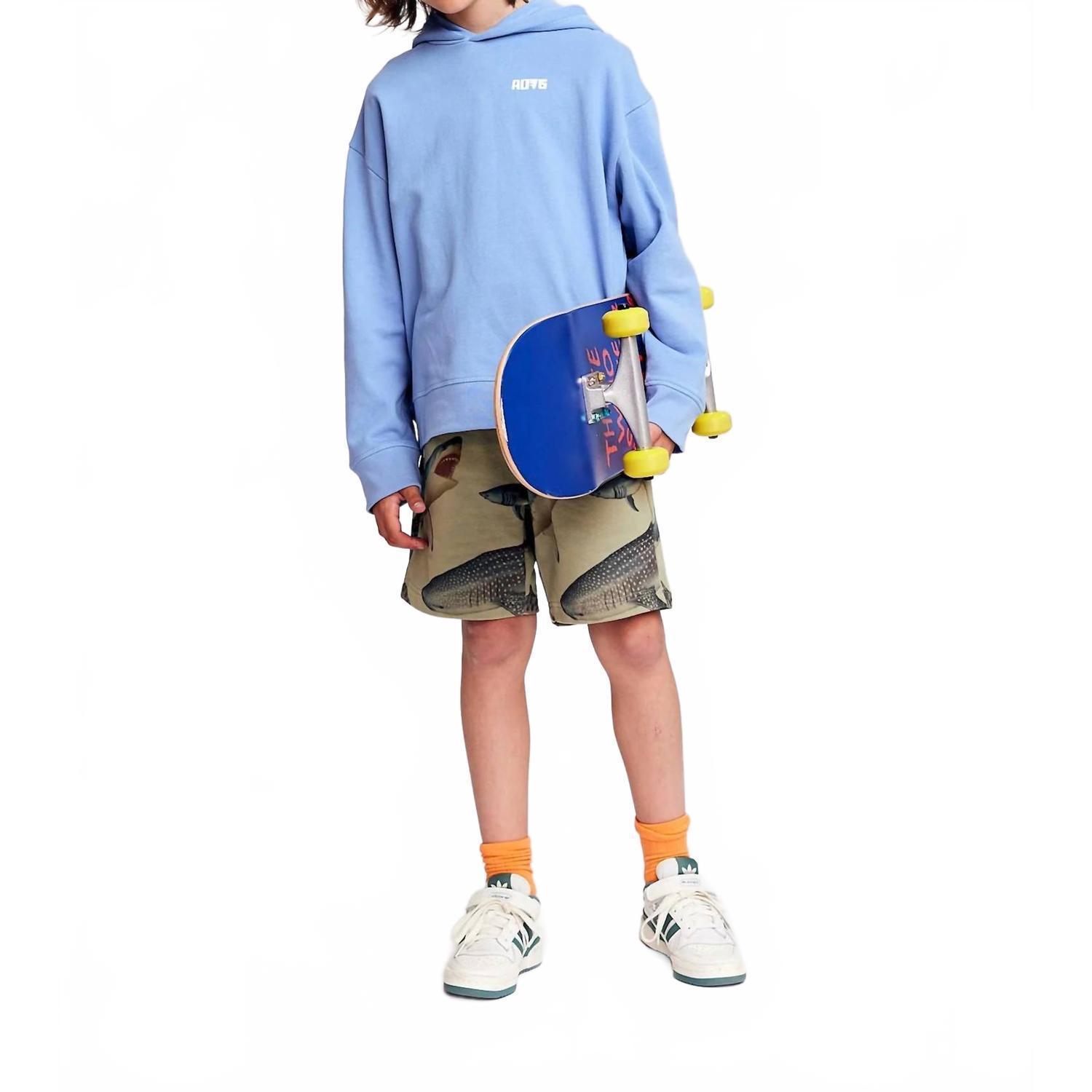 New Ao76 Kids Arthur Surfboard Hoodie In Blue